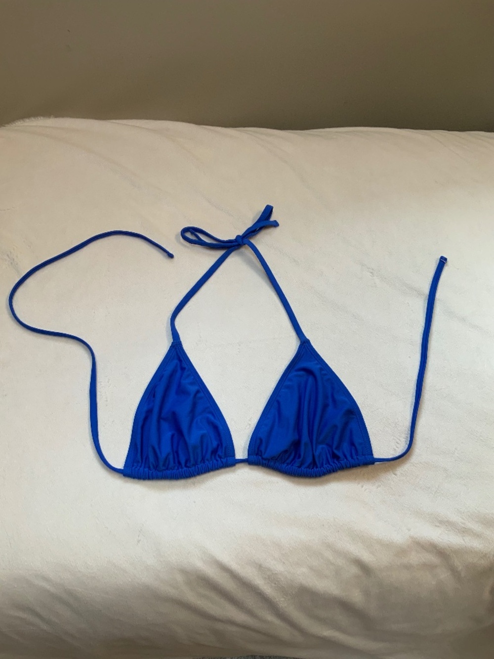 Wild Fable Blue XL Triangle Bikini Top Beach Travel Cabin Resort